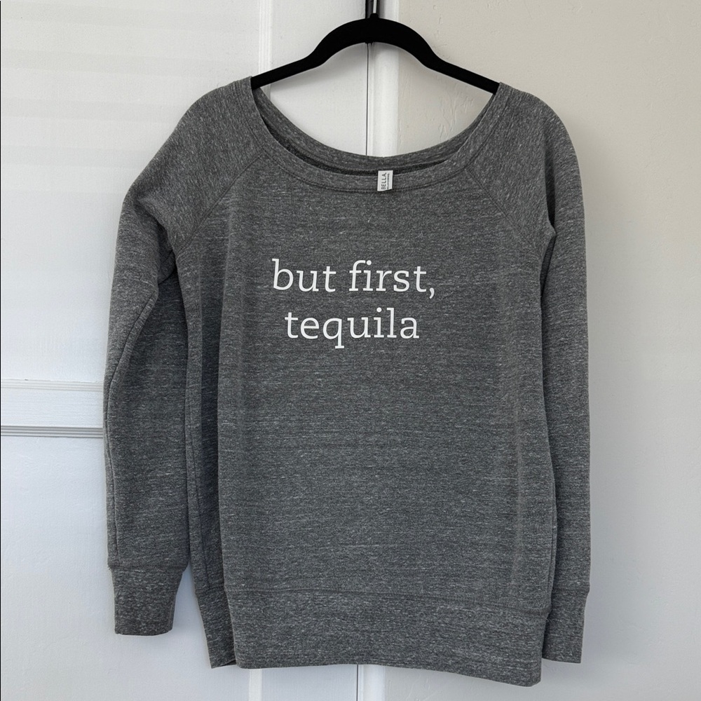 Off the shoulder sweatshirt